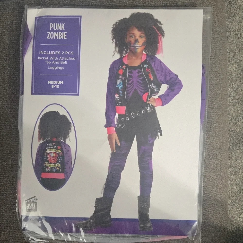 Punk Zombie Costume for Kids